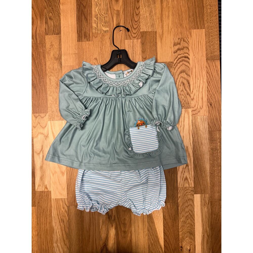 Saving Grace Smocked Turkey Set SIZE: 9M